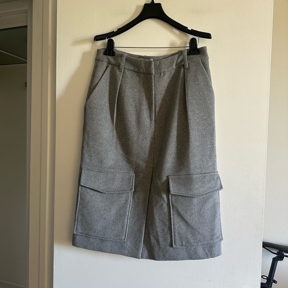 Modern Citizen Felicia Wool Utility Pencil Midi Skirt size Medium EUC - Picture 7 of 11